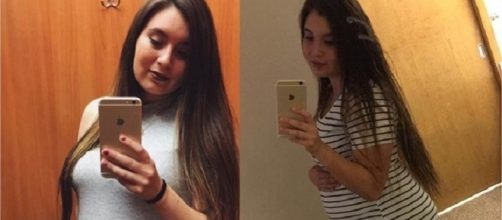 Savanna Lafontaine-Greywind durante sua gravidez (Foto: Reprodu&ccedil;&atilde;o/Facebook)