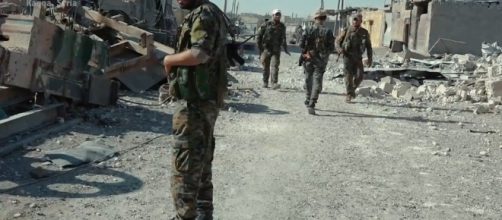 SDF fighters after capturing Raqqa in July. [Image via Wikimedia Commons]