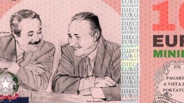 Ipotetico minibot con la Falcone e Borsellino.