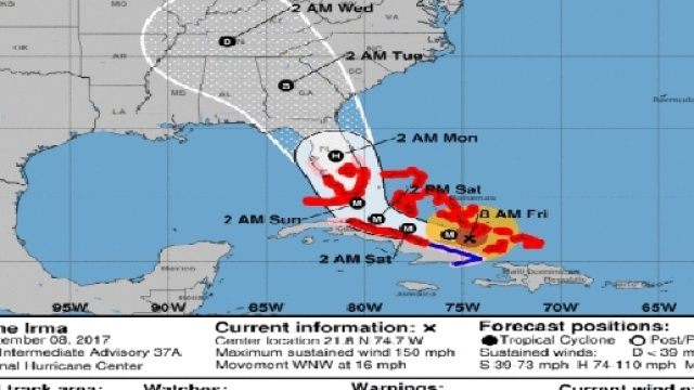 L'uragano Irma sta per abbattersi sulla Florida.Il suo impatto potrebbe essere catastrofico.Fonte:http://fivethirtyeight.com/