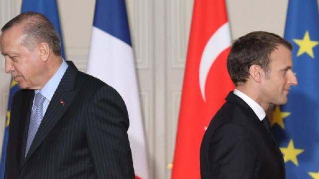 La rencontre des deux chefs d'Etat Turc et Fran&ccedil;ais // AFP