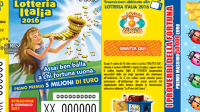 Lotteria Italia 2018 estrazione 6 gennaio