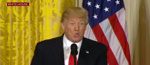 Donald Trump at the White House, via Twitter