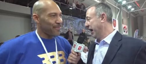 LaVar Ball talking to press. - [ESPN / YouTube screencap]