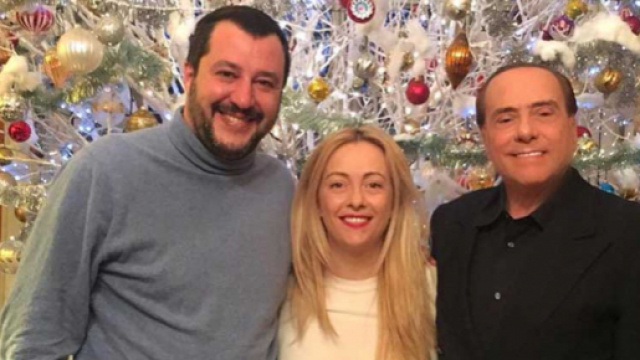 Matteo Salvini, Giorgia Meloni e Silvio Berlusconi