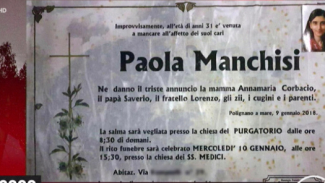 Paola Manchisi, la ragazza chiusa in casa per 14 anni &egrave; stata trovata morta