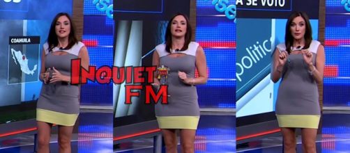 La reportera del caso Frida Sofia en 2017 a la que se le quiebra la voz