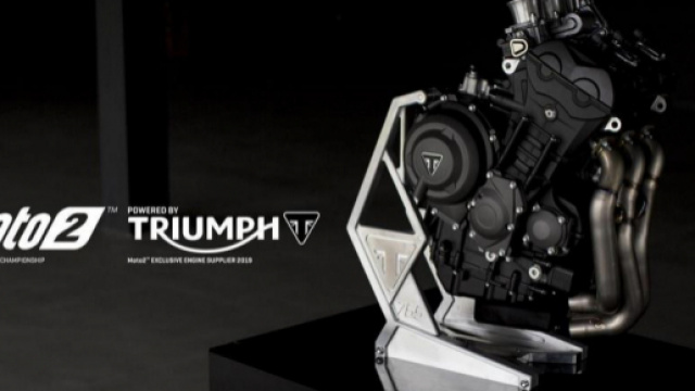 Propulsore Triumph 3 cilindri per la Moto2 2019.