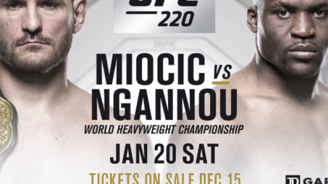 UFC 220 boxe: Miocic vs. Ngannou