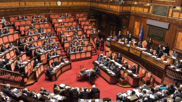 La Camera del Senato del Parlamento italiano