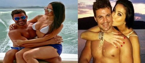 O cantor, mais uma vez, est&aacute; solteiro (foto/montagem)