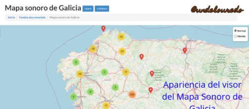 Puede accederse al archivo sonoro, directamente, desde este mapa