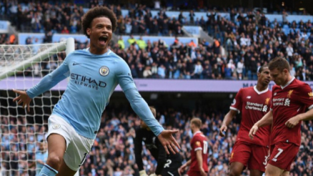 Leroy Sane, autore di una doppietta all'andata foto di: - eurosport.com