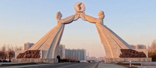 National Reunification monument south of Pyongyang. - [Image credit &ndash; Bjorn Christian Torrissen / Wikimedia Commons]