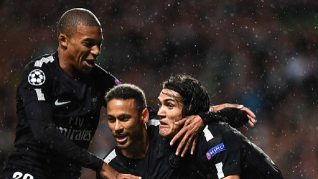 Celtic 0-5 PSG: Neymar, Kylian Mbappe and Edinson Cavani | Daily ... - dailymail.co.uk