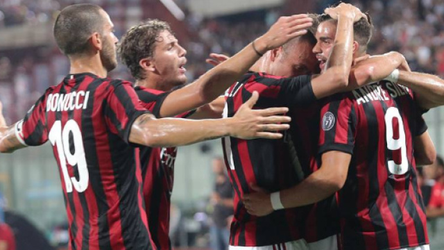 Europa League, esultanza Milan