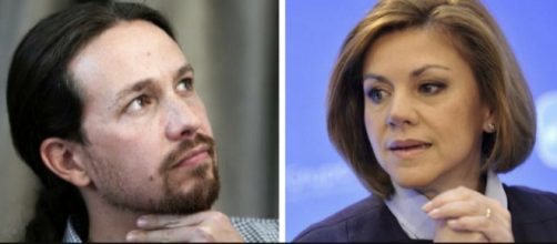 Pablo Iglesias y Mar&iacute;a Dolores de Cospedal