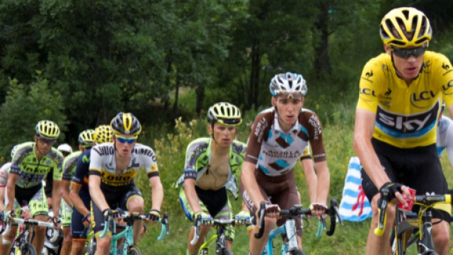 Chris Froome e Romain Bardet al Tour de France