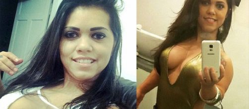 Ela est&aacute; impressionando com sua beleza