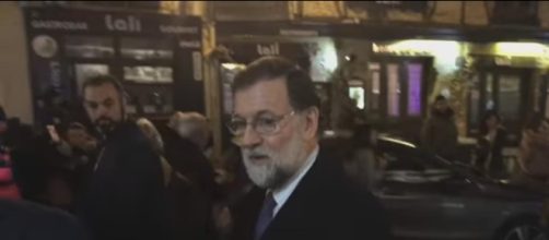 Rajoy a la salida del restaurante Jos&eacute; Mar&iacute;a, en Segovia
