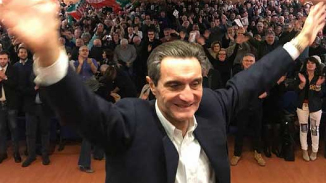 Lombardia, il candidato governatore del Centrodestra Attilio Fontana