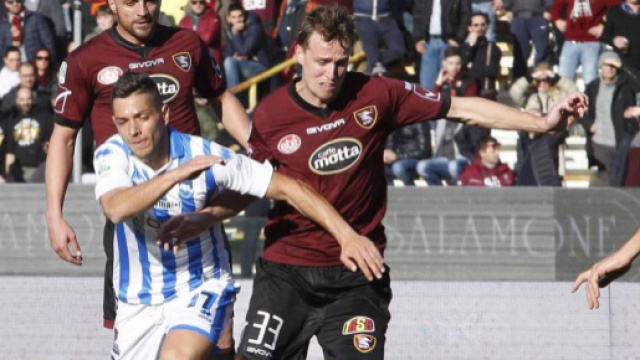 Il difensore della Salernitana Alessandro Bernardini