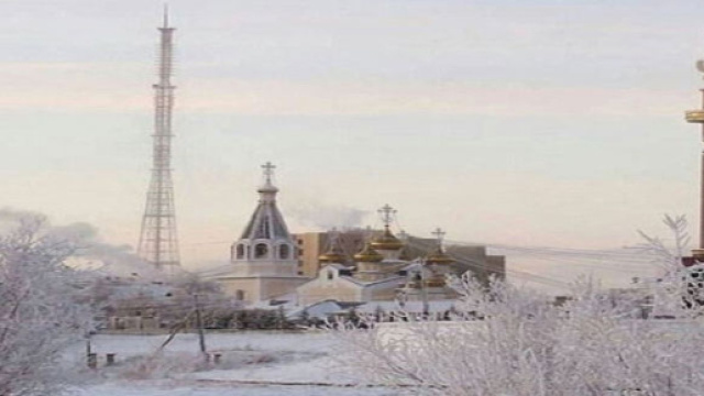 Oymyakon, il paesaggio del villaggio siberiano