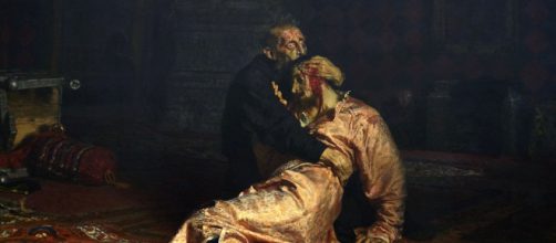 Iv&aacute;n el Terrible mat&oacute; a su hijo probablemente en un arrebato de c&oacute;lera, lienzo de Ili&aacute; Repin