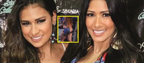 Simone, da dupla com Simaria, apostou em look pra l&aacute; de revelador para subir ao palco com a irm&atilde;