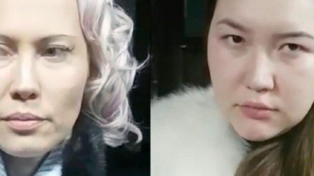 A sinistra, Irina Gladkikh, la madre russa arrestata con la 'socia' in affari per aver cercato di vendere a un uomo la figlia minorenne.