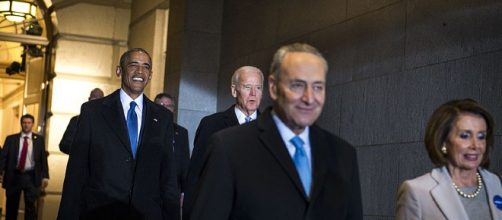 Chuck Schumer and Nancy Pelosi [Image courtesy DOD Wikimedia Commons]