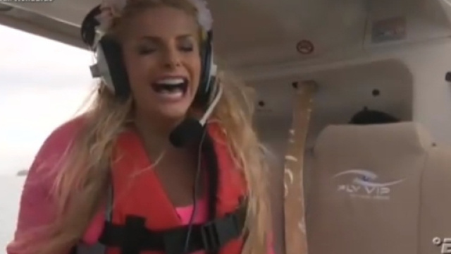 Francesca Cipriani, panico sull'elicottero