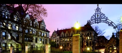 Chicago college campus. - [Stillwater Sports Cards / YouTube screencap]