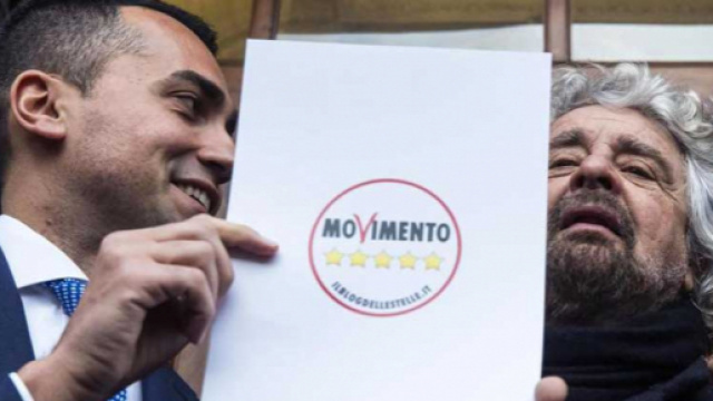 Il candidato premier Luigi Di Maio con Beppe Grillo
