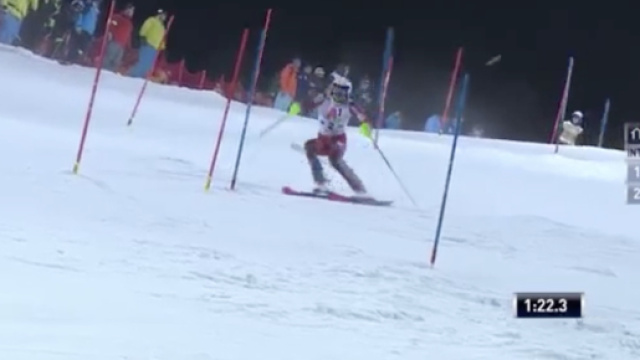 Palle di neve contro Kristoffersen