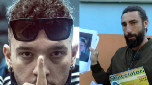 Rasty Kilo a sinistra, Brumotti a destra