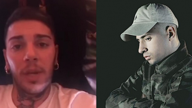 A sinistra Emis Killa, a destra Mostro