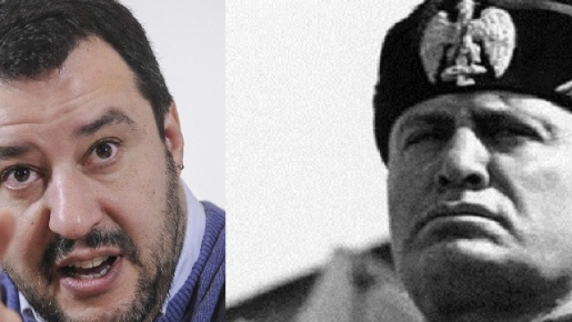 Matteo Salvini, Benito Mussolini