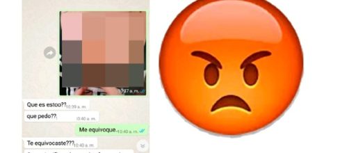 Conversaci&oacute;n de Sandra y su novio en WhatsAPP