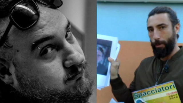 Brumotti (a destra) insultato ironicamente da Nerone