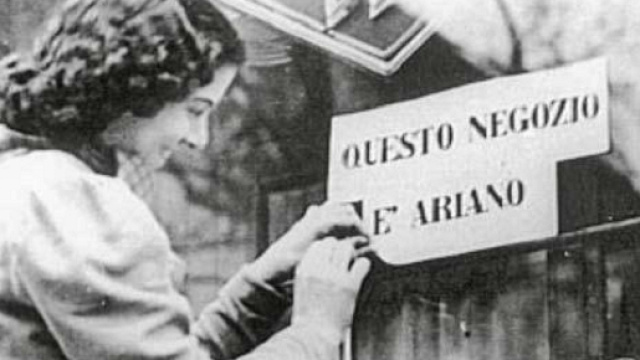 Una famosa foto del periodo delle leggi razziali