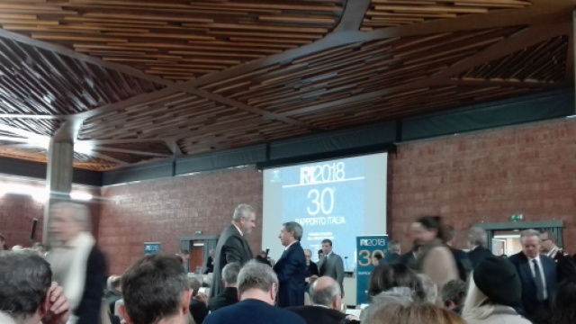 Un momento della presentazione ufficiale del Rapporto Italia 2018