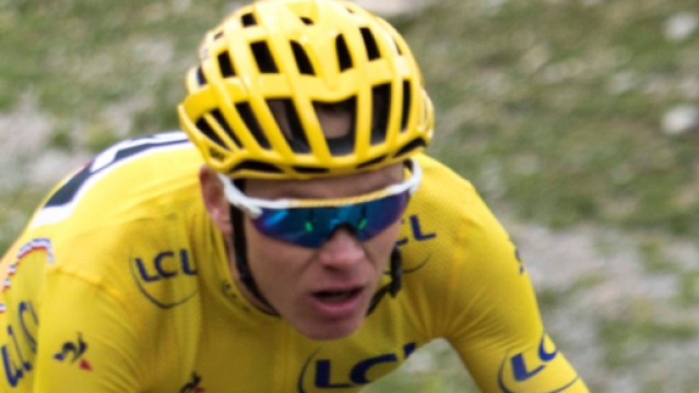 Chris Froome in maglia gialla al Tour de France