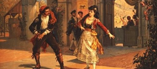 Ilustraci&oacute;n de la Carmen de Prosper M&eacute;rim&eacute;e y c&oacute;mo ella se debat&iacute;a ante el machismo de su tiempo.