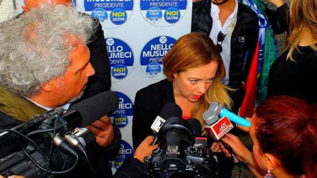 La leader di Fratelli d'Italia, Giorgia Meloni