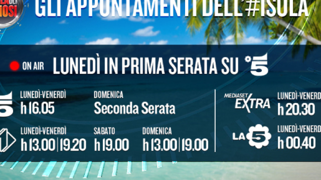 Dove vedere l'Isola dei famosi 2018 in tv