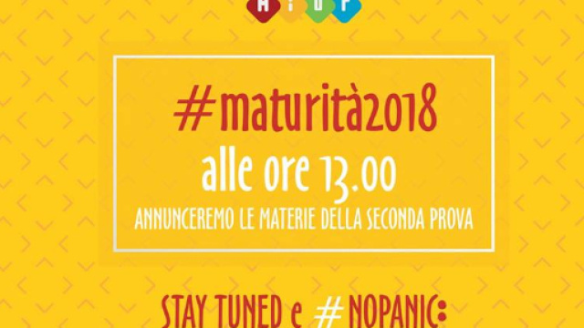 Il Miur ha annunciato le materie della seconda prova per il 2018.