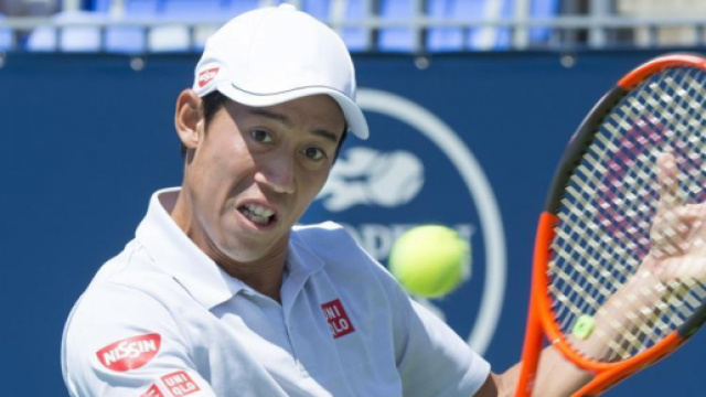 Kei Nishikori batte Dennis Novikov.