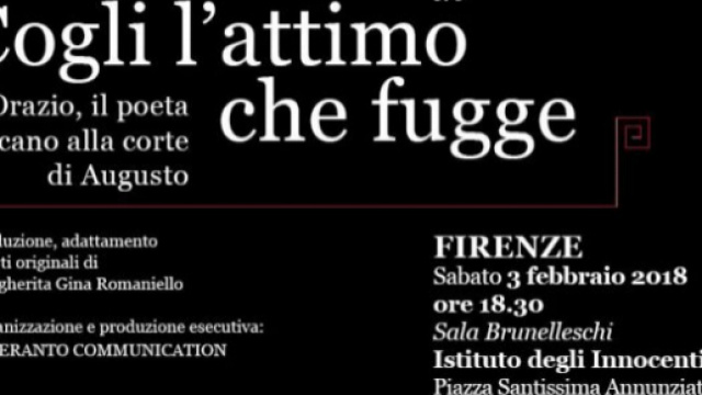 Locandina del progetto teatrale ''Cogli l'attimo che fugge"