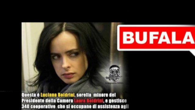 Una delle fake news pi&ugrave; cliccata, bersaglio la presidente della camera Boldrini